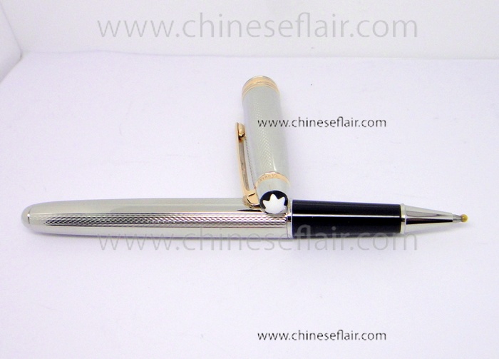 Silver MontBlanc Meisterstuck Rollerball Pen